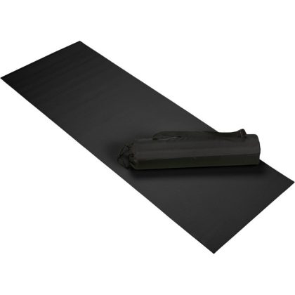 Merkloos Zwarte yoga/fitness mat 60 x 170 cm