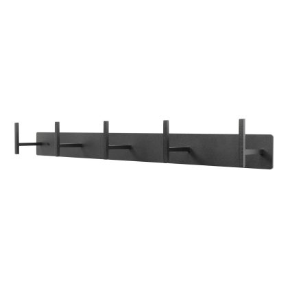 Spinder Design Chapman 5 wandkapstok - zwart