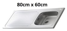 Keuken RVS aanrechtblad opleg 80cm x 60cm RAI-384