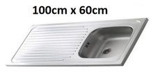 Keuken RVS aanrechtblad opleg 100cm x 60cm RAI-385