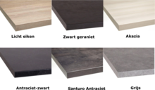 Keuken Houten aanrechtblad 38mm dik in diverse kleuren