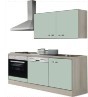 Keuken Kitchenette 180 groen zijdeglans incl all apparatuur RAI-053