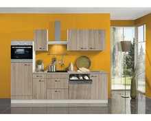 Keuken Kitchenette 270 cm imitatie licht eiken incl apparatuur RAI-993