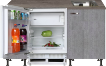 keukenblok 150cm met stelpoten RAI-0107