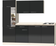 Keuken Rechte keuken Antraciet hoogglans met stelpoten 210cm RAI-391