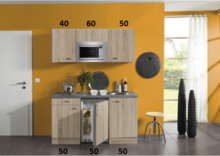 Keuken Kitchenette Padua met magnetron 150cm HRG-0397