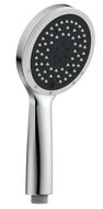 Schütte VENEZIA handdouche, 5 functies, chroom antikalk nozzles 5 selecteerbare jets douchekop: Ø ca. 10,5 cm inclusief waterbesparende pakking-tot wel 50% minder water verbruik ½" (Ø ca. 1,9 cm) ve