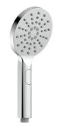 Schütte COMO handdouche met drukknop, 3 functies, chroom antikalk nozzles 3 selecteerbare jets douchekop: Ø ca. 12 cm met push-button voor de selectie van de jet inclusief waterbesparende pakking-to