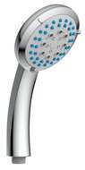 Schütte FABIA II handdouche, 5 functies, chroom antikalk nozzles 5 selecteerbare jets douchekop: Ø ca. 10,5 cm inclusief waterbesparende pakking - tot wel 50% minder water verbruik ½" (Ø ca. 1,9 cm
