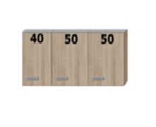 Keuken Bovenkast Neapel 140cm x 57cm hoog OPTI-88