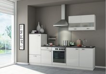 Keuken Kitchenette 270 cm Hoogglans wit incl. Inbouwapparatuur OPTI-225
