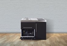 Keuken MPGS 110 Zwart mat met vaatwasser en koelkast RAI-9524