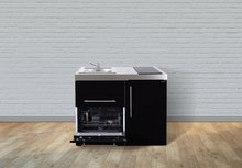 Keuken MPGS 110 Zwart metalic met vaatwasser en koelkast RAI-9526