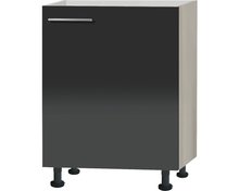Keuken Onderkast Antraciet hoogglans 60,0x87,0x1,6 cm RAI-24589