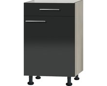 Keuken Onderkast met la antraciet hogglans 50,0x87,0x58,4 cm RAI-448569