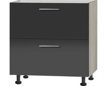 Keuken Onderkast Antraciet hoogglans 80,0x87,0x58,4 cm RAI-0091