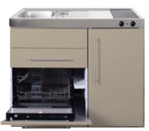 Keuken MPGS 120 Zand met vaatwasser en koelkast RAI-9595