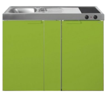 Keuken MK 120B Groen met koelkast RAI-95390