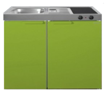Keuken MK 90 Groen met koelkast RAI-9511