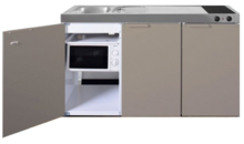 Keuken MKM 150 Zand met losse magnetron en koelkast RAI-338