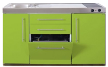 Keuken MPGS 150 Groen met vaatwasser en koelkast RAI-9541