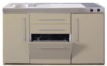Keuken MPGS 150 Zand met vaatwasser en koelkast RAI-9546