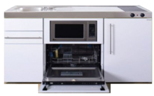 Keuken MPGSM 150 Wit met vaatwasser, koelkast en magnetron RAI-929