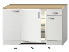 Keuken Kitchenette 120cm incl koelkast RAI-2252