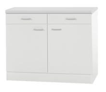 Keuken Onderkast wit (bxhxd) 100x85x50 cm RAI-55