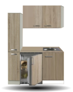 Keuken Kitchenette 130cm met koelkast POTTO-6444