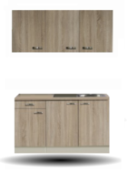 Keuken Kitchenette Padua 150cm met wandkasten RAI-159