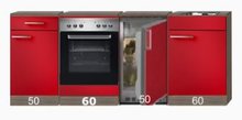 Keuken Kitchenette 220cm incl inbouw oven en onderbouw koelkast RAI-4682