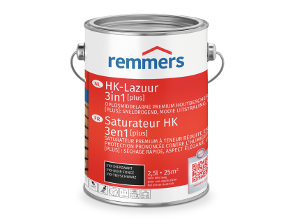 Remmers HK Lazuur - Verpakking: 2,5ltr, Kleur: Platinagrijs