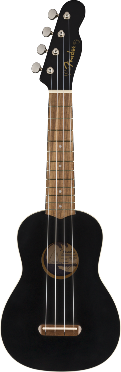 Fender Venice Soprano Ukulele Black