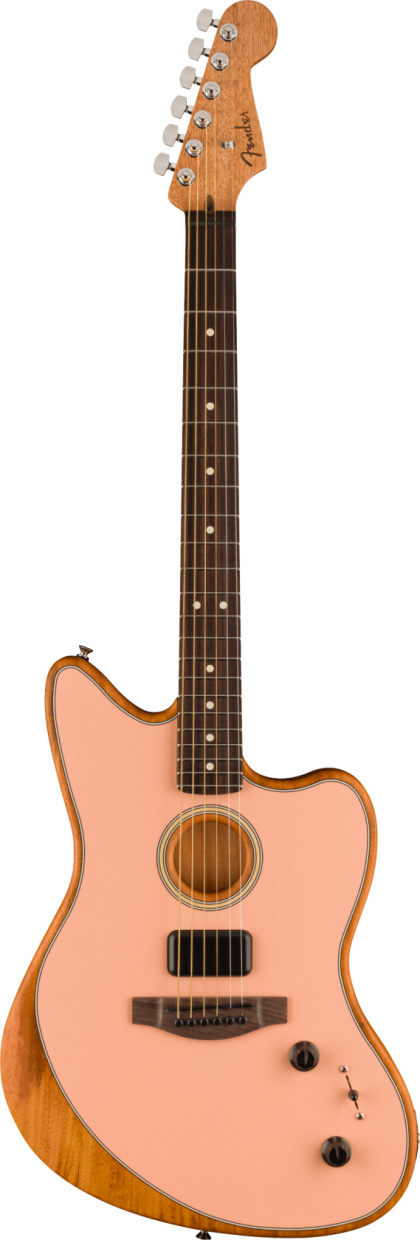Fender Acoustasonic Player Jazzmaster, Shell Pink RW