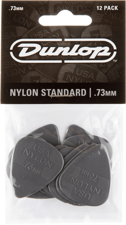 Dunlop Nylon Standard .73 Plectrum 12-Pack