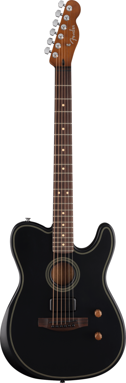 Fender Acoustasonic Standard Telecaster, Black RW