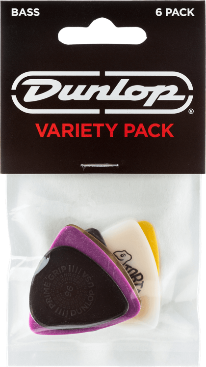 Dunlop PVP117 Bas Plectrum Variety 6-Pack