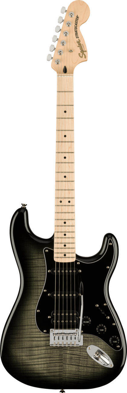 Squier Affinity Stratocaster FMT HSS, Black Burst MN