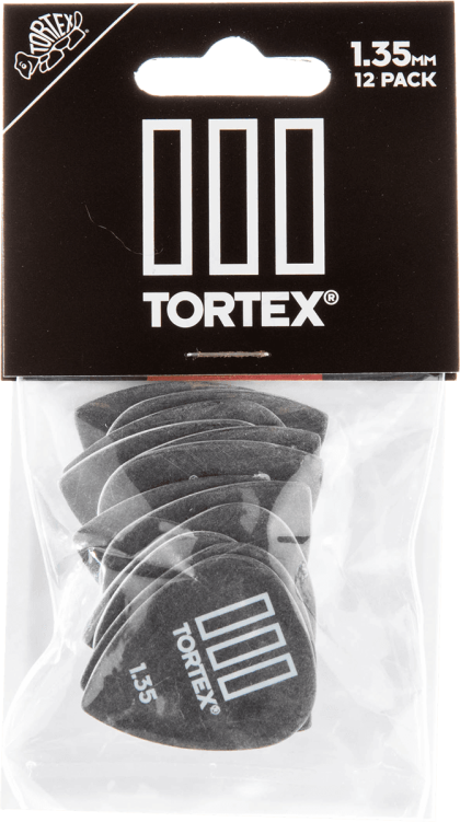 Dunlop 462P135 Tortex III Plectrum 1.35mm 12-Pack