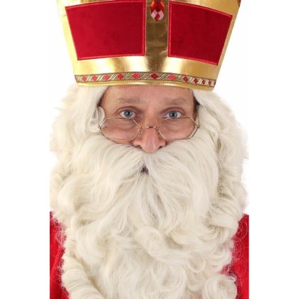 Merkloos Sinterklaas bril goudkleurig