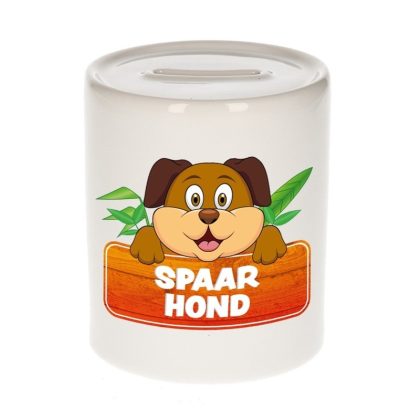 Bellatio Decorations Spaarpot van de spaar hond Doggy Dog 9 cm
