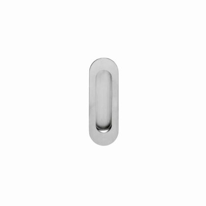 Intersteel Schuifdeurkom ovaalAlvro 12x4cm RVS blind - 0035.447681