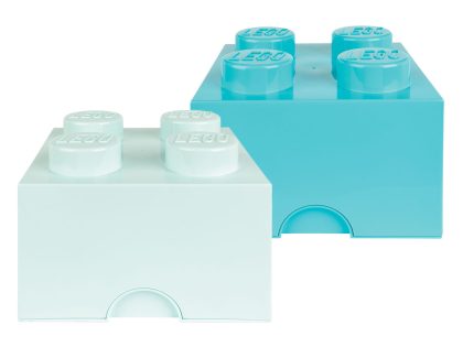 LEGO 2 opbergboxen (Lichtblauw/azuur)