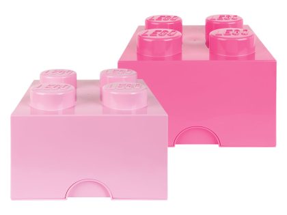 LEGO 2 opbergboxen (Lichtroze/felroze)