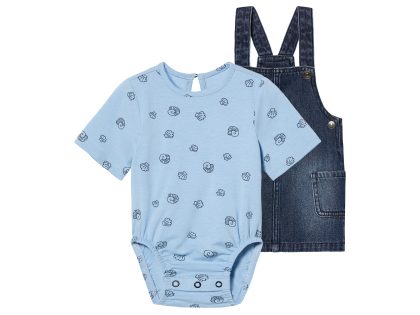 lupilu Babyset (80, Donkerblauw/lichtblauw)