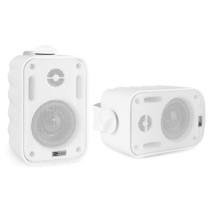 Power Dynamics BGO30 speakerset 3" in/outdoor 60W - Wit
