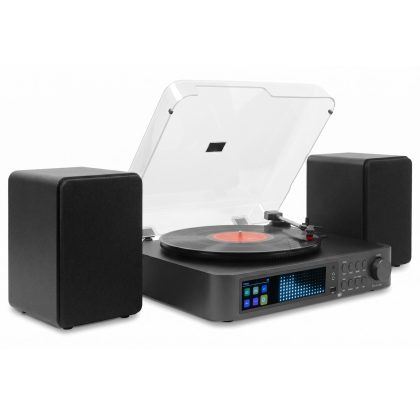 Audizio Norfolk platenspeler - Alles-in-een platenspeler met boxen,