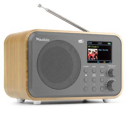 Audizio Milan draagbare DAB radio met Bluetooth, FM radio en accu -