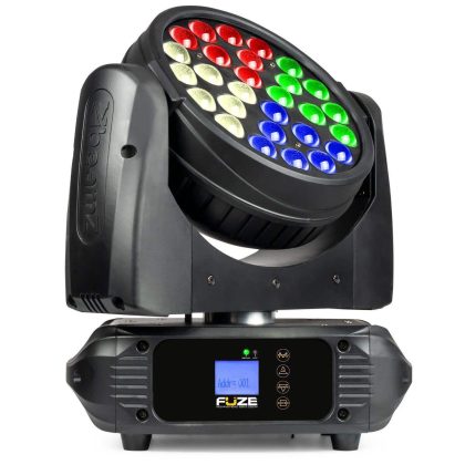 BeamZ Retourdeal - BeamZ FUZE2812 wash moving head met zoom - 28x 12W LED's